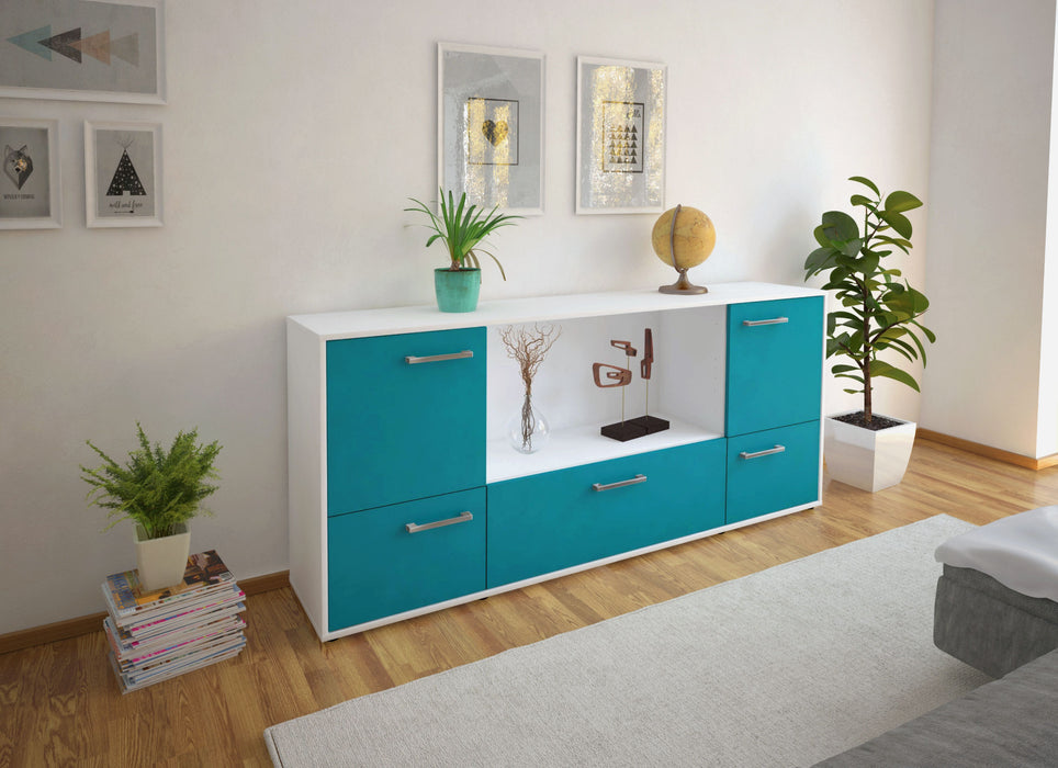 Sideboard Elvezia, Tuerkis Front (180x79x35cm) - Dekati GmbH