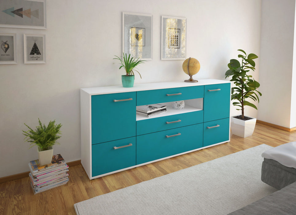 Sideboard Elvira, Tuerkis Front (180x79x35cm) - Dekati GmbH