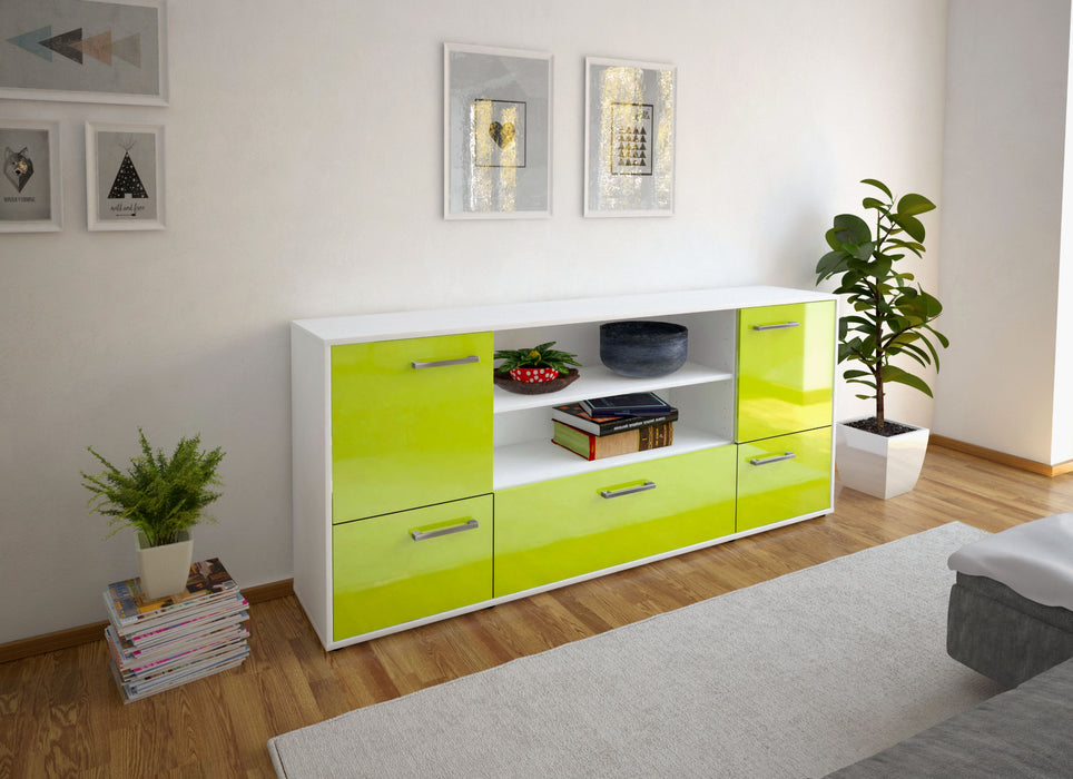 Sideboard Emanuela, Gruen Front (180x79x35cm) - Dekati GmbH