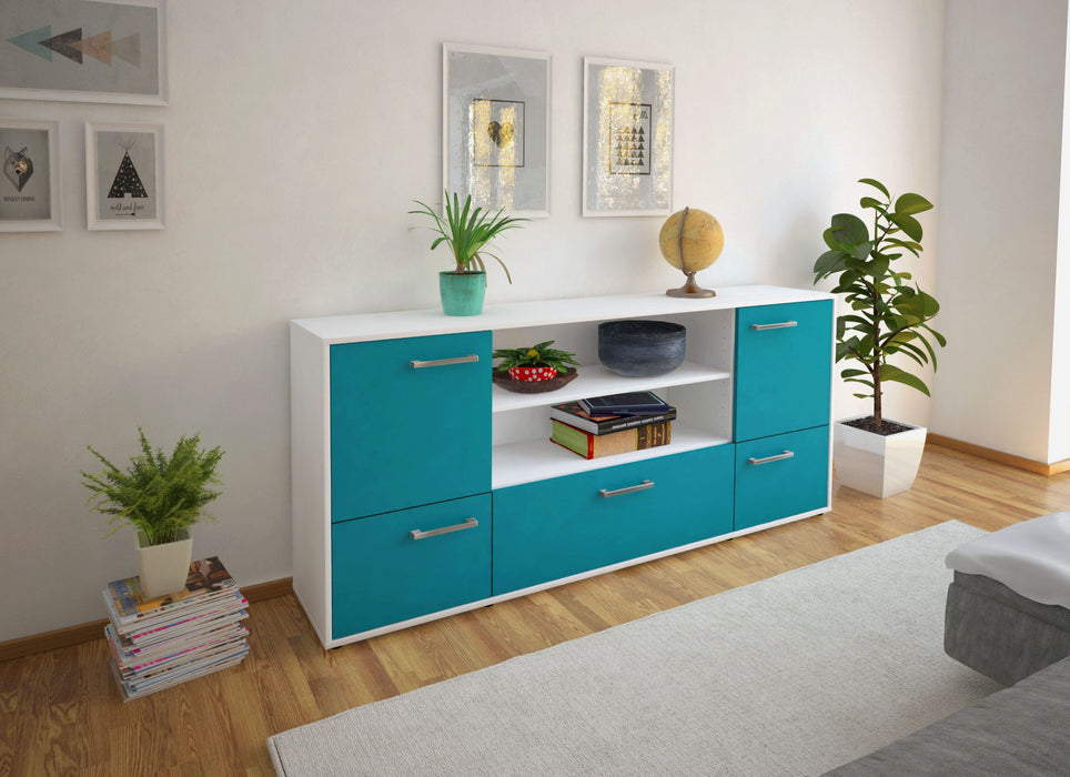 Sideboard Emanuela, Tuerkis Front (180x79x35cm) - Dekati GmbH