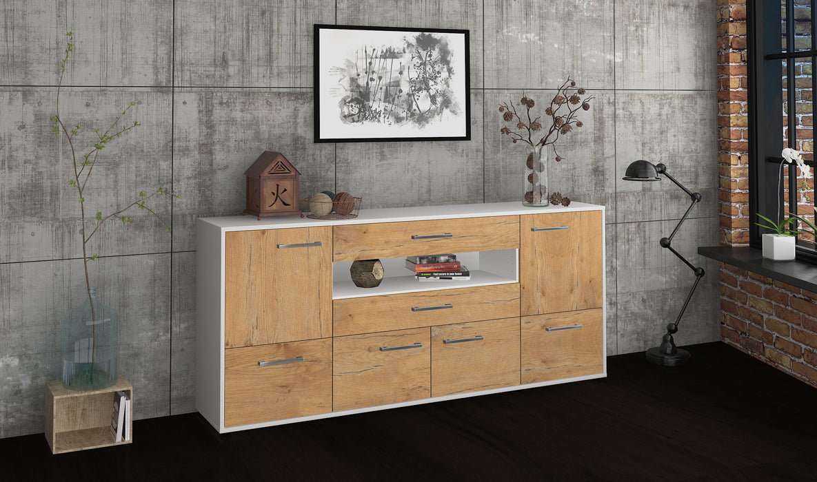 Sideboard Emely, Eiche Front (180x79x35cm) - Dekati GmbH