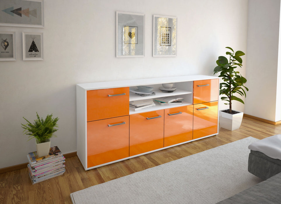 Sideboard Emilia, Orange Front (180x79x35cm) - Dekati GmbH