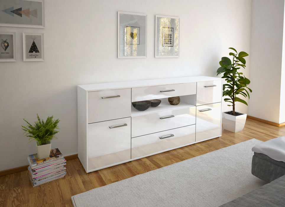 Sideboard Emma, Weiß Front (180x79x35cm) - Dekati GmbH