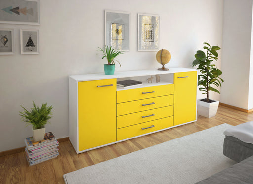 Sideboard Enzo, Gelb Front (180x79x35cm) - Dekati GmbH