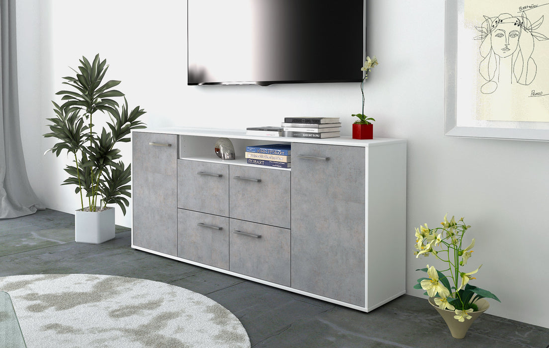 Sideboard Ephenia, Beton Front (180x79x35cm) - Dekati GmbH