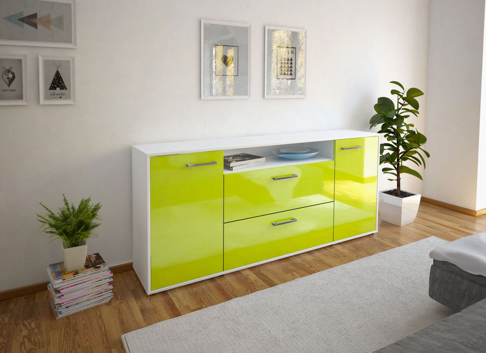 Sideboard Erina, Gruen Front (180x79x35cm) - Dekati GmbH