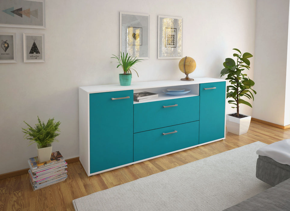 Sideboard Erina, Tuerkis Front (180x79x35cm) - Dekati GmbH