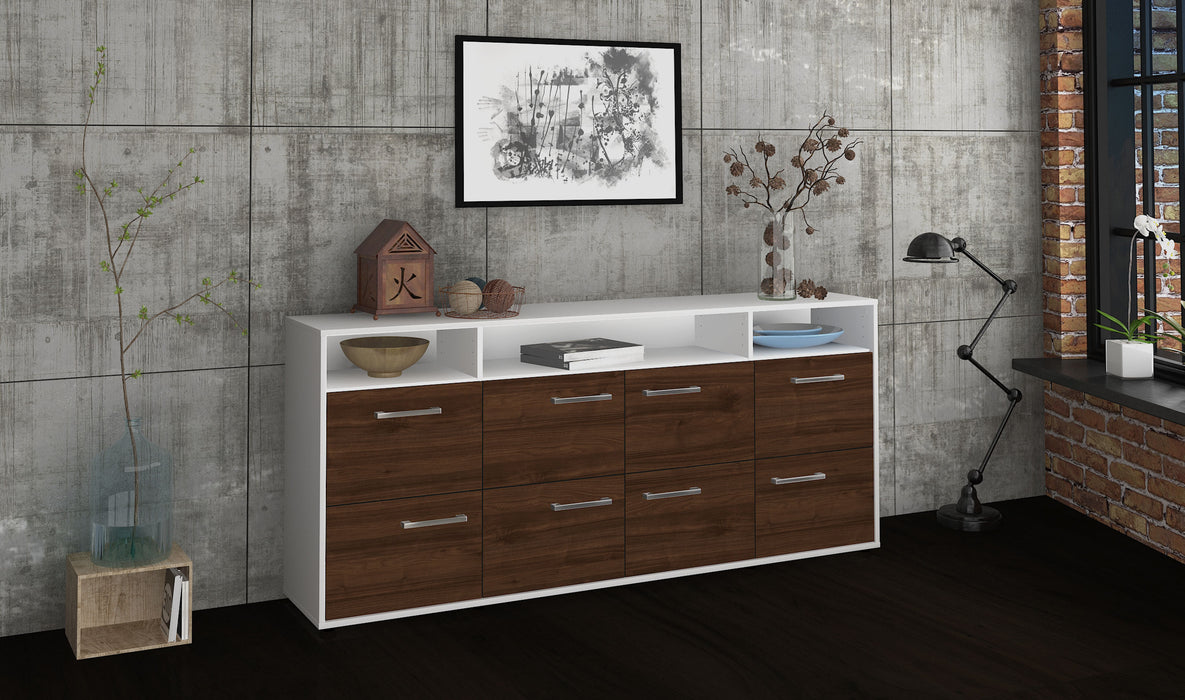 Sideboard Evita, Walnuss Front (180x79x35cm) - Dekati GmbH