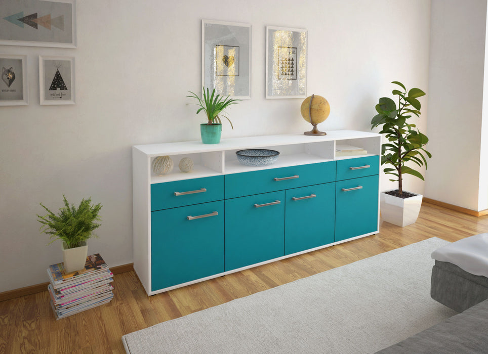 Sideboard Ezia, Tuerkis Front (180x79x35cm) - Dekati GmbH