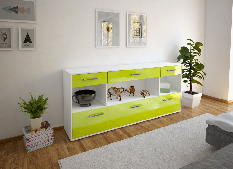 Sideboard Fabiana, Gruen Front (180x79x35cm) - Dekati GmbH