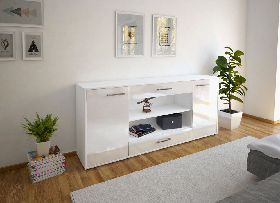 Sideboard Feli, Weiß Front (180x79x35cm) - Dekati GmbH