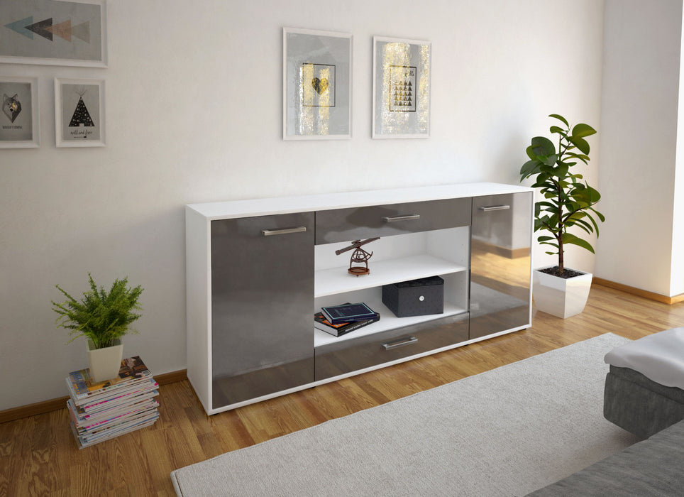 Sideboard Feli, Grau Front (180x79x35cm) - Dekati GmbH