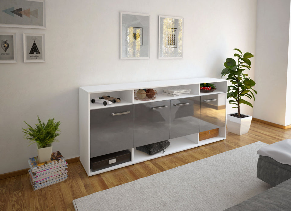 Sideboard Felia, Grau Front (180x79x35cm) - Dekati GmbH