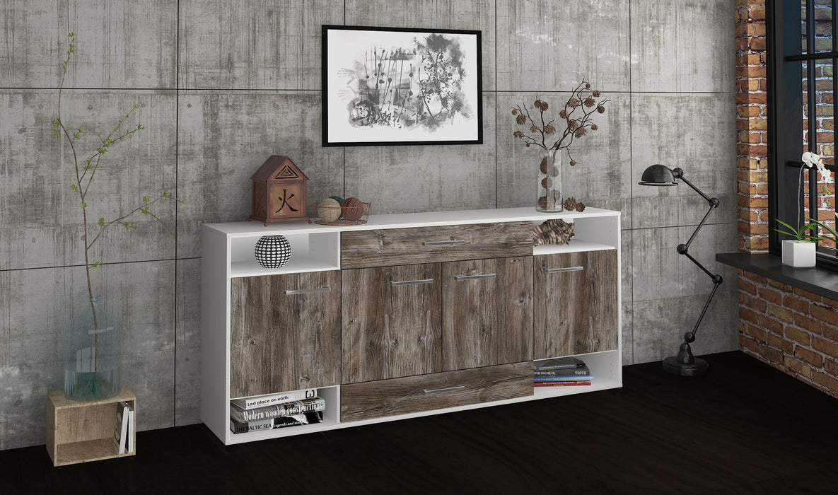 Sideboard Felicia, Treibholz Front (180x79x35cm) - Dekati GmbH