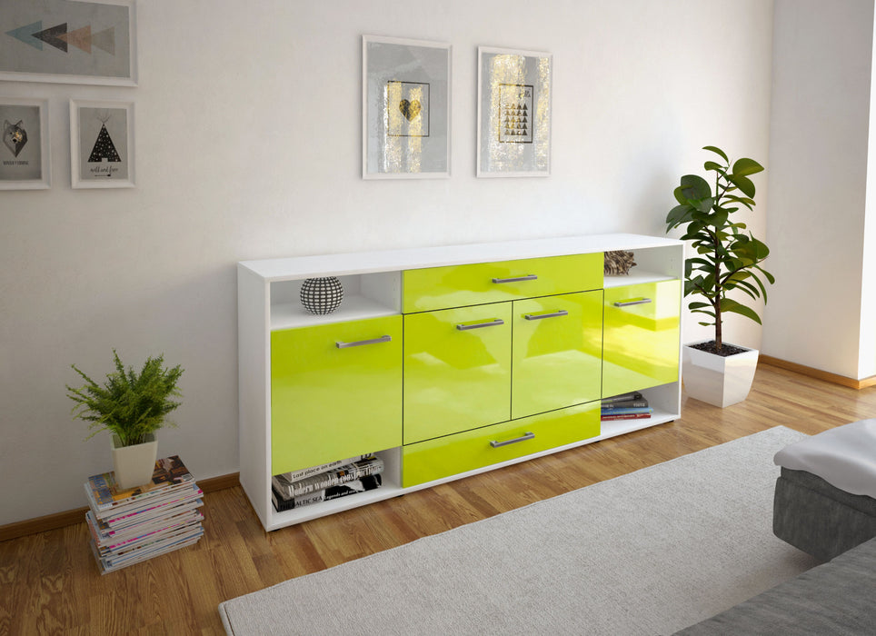 Sideboard Felicia, Gruen Front (180x79x35cm) - Dekati GmbH