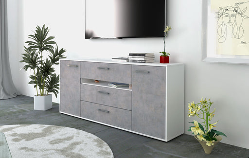 Sideboard Fernanda, Beton Front (180x79x35cm) - Dekati GmbH