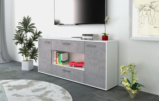 Sideboard Filomena, Beton Front (180x79x35cm) - Dekati GmbH