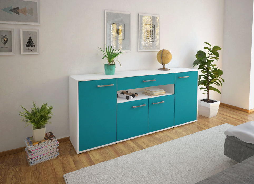 Sideboard Fiorella, Tuerkis Front (180x79x35cm) - Dekati GmbH