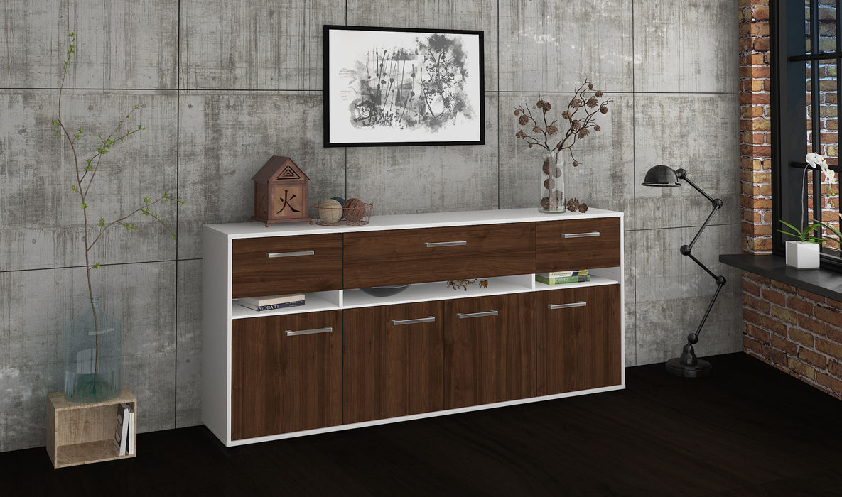 Sideboard Flora, Walnuss Front (180x79x35cm) - Dekati GmbH