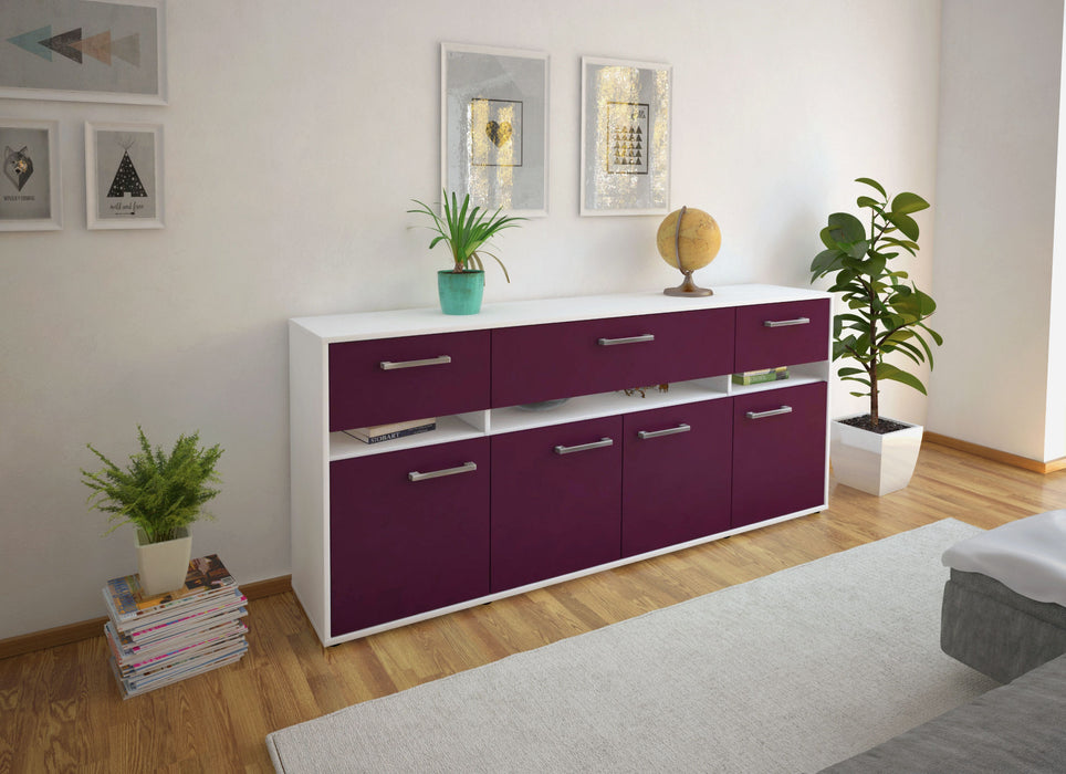 Sideboard Flora, Lila Front (180x79x35cm) - Dekati GmbH