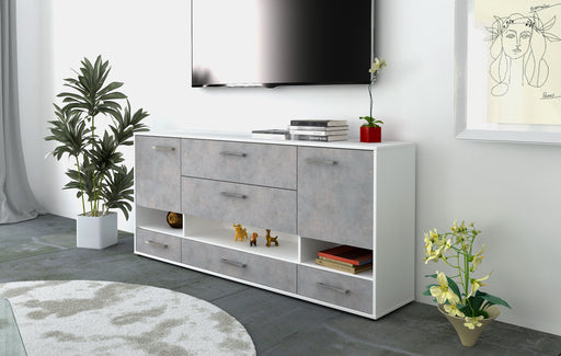 Sideboard Florentina, Beton Front (180x79x35cm) - Dekati GmbH