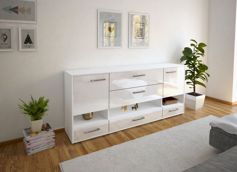 Sideboard Florentina, Weiß Front (180x79x35cm) - Dekati GmbH