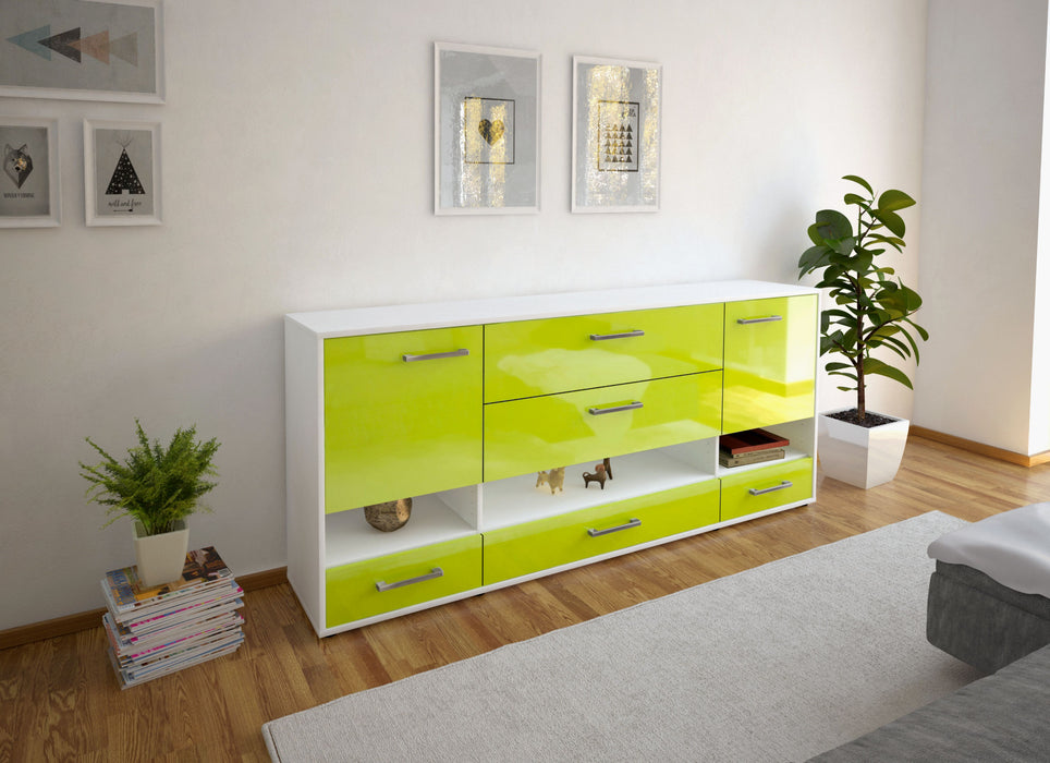 Sideboard Florentina, Gruen Front (180x79x35cm) - Dekati GmbH