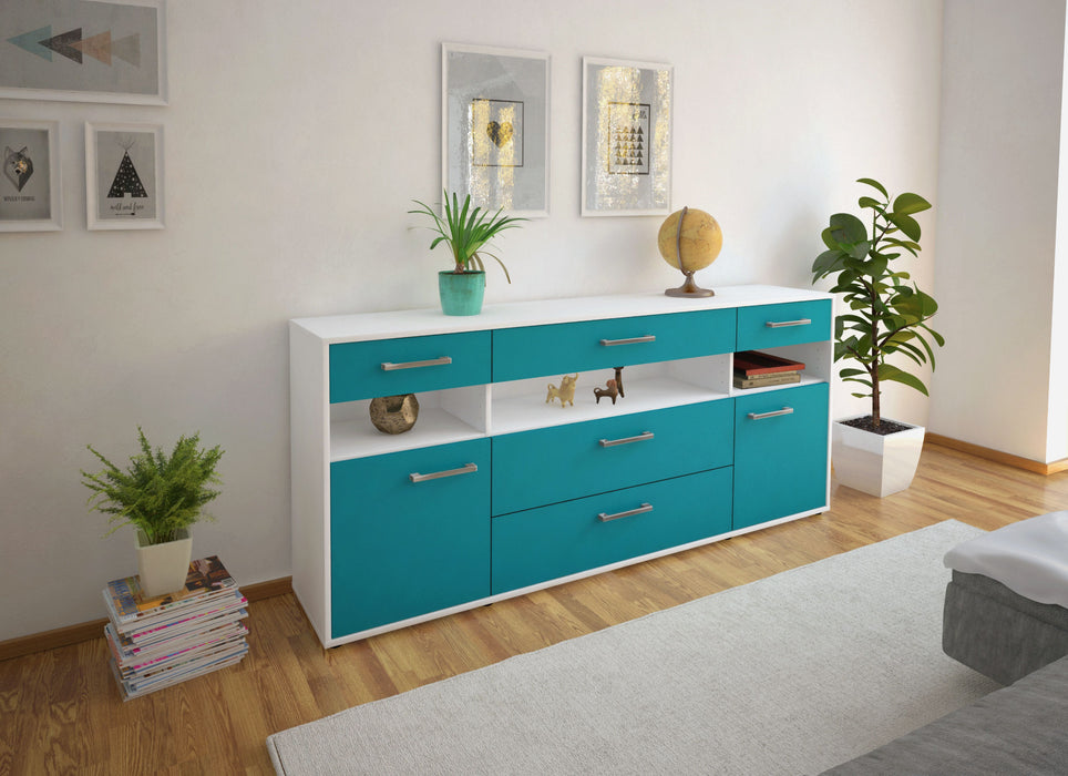 Sideboard Floria, Tuerkis Front (180x79x35cm) - Dekati GmbH