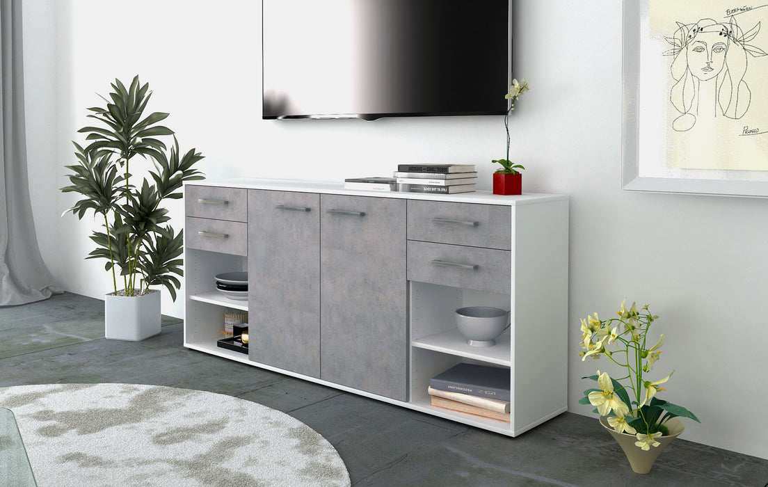 Sideboard Franka, Beton Front (180x79x35cm) - Dekati GmbH