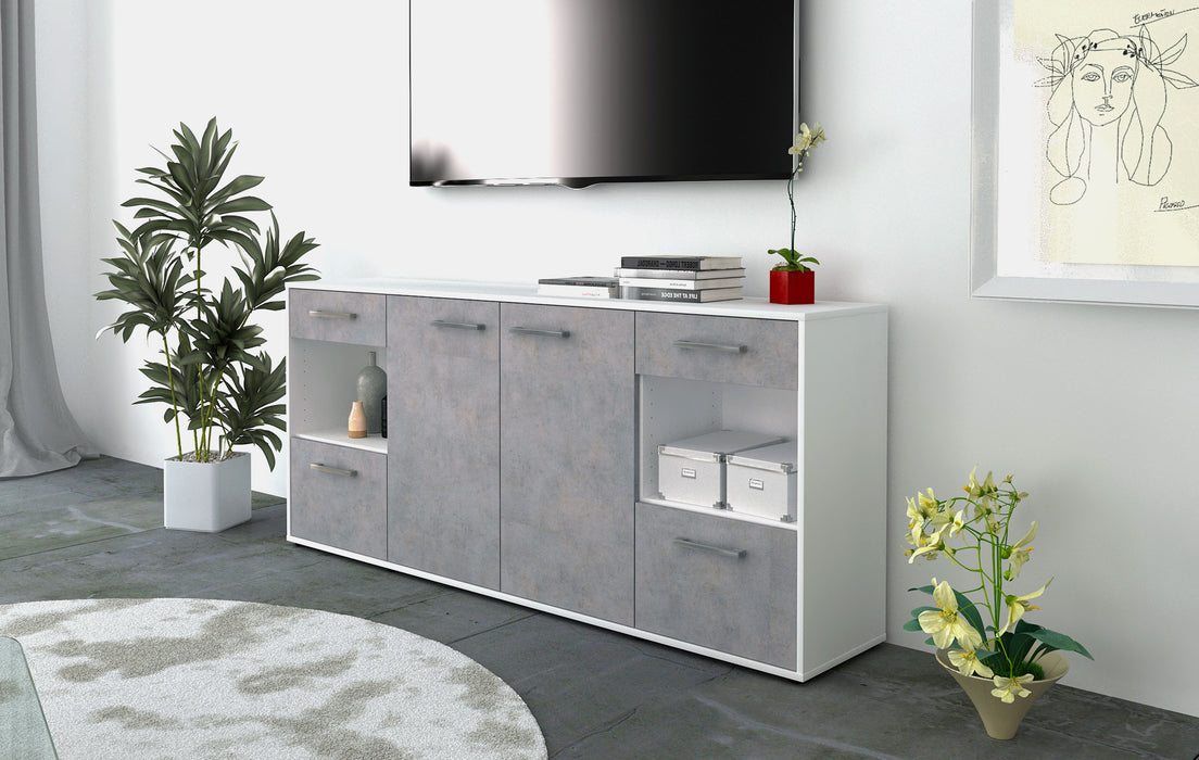 Sideboard Gabriella, Beton Front (180x79x35cm) - Dekati GmbH