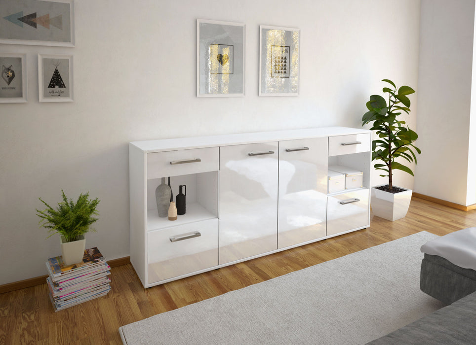 Sideboard Gabriella, Weiß Front (180x79x35cm) - Dekati GmbH