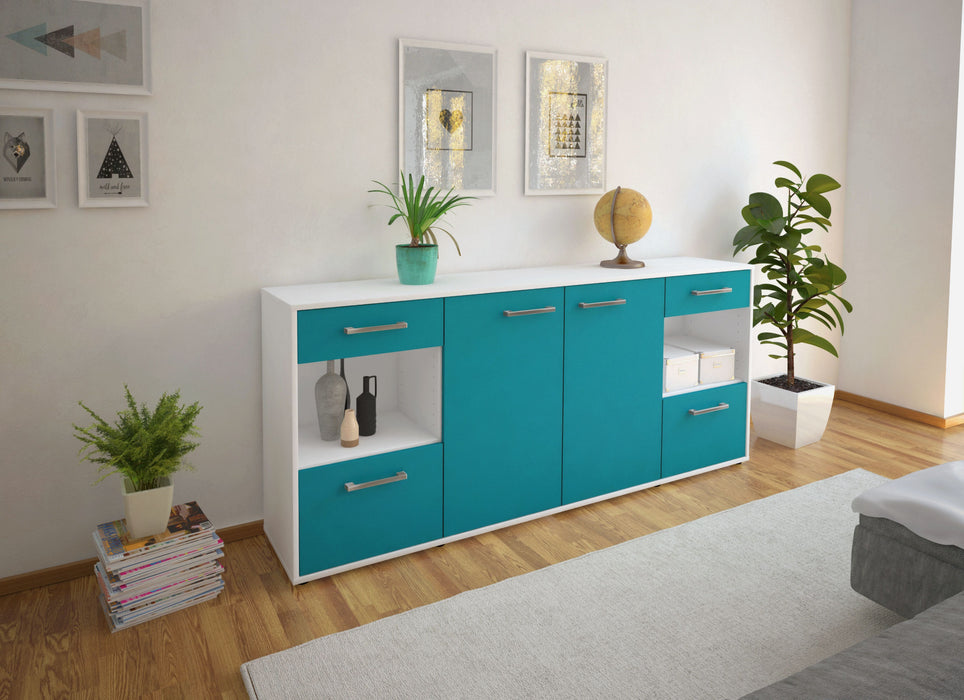 Sideboard Gabriella, Tuerkis Front (180x79x35cm) - Dekati GmbH