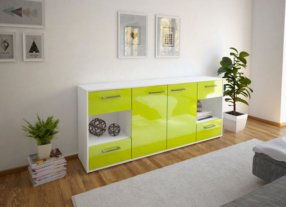 Sideboard Gaia, Gruen Front (180x79x35cm) - Dekati GmbH