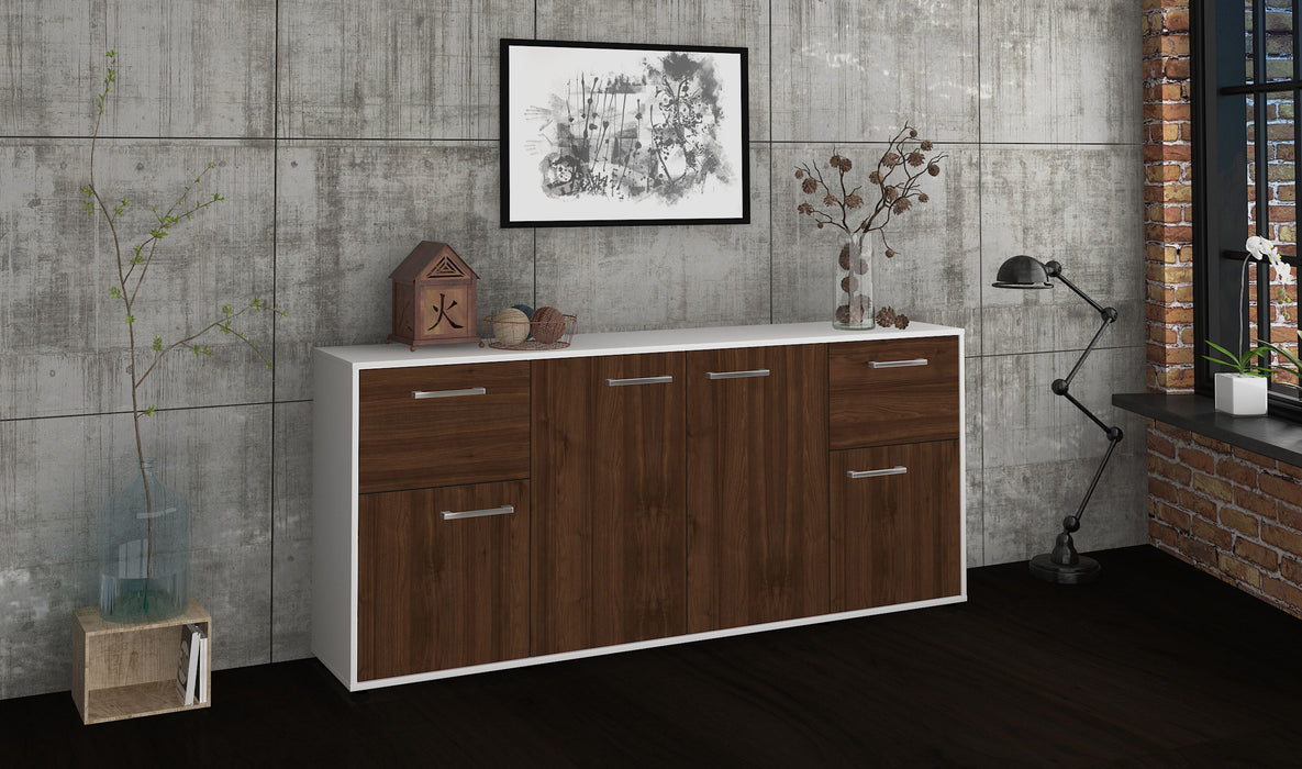 Sideboard Gemma, Walnuss Front (180x79x35cm) - Dekati GmbH