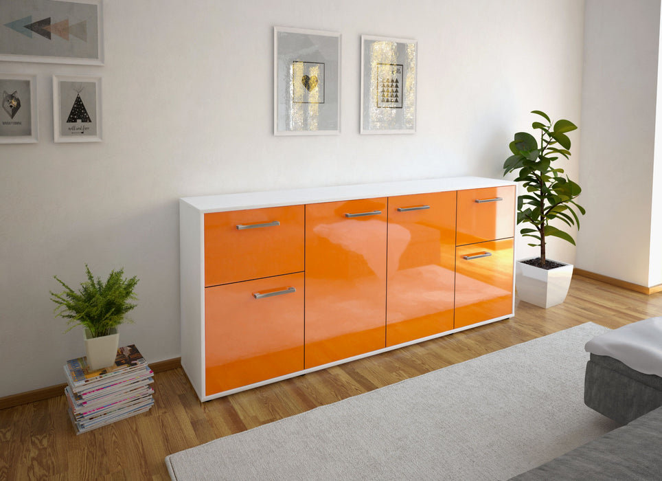 Sideboard Georgina, Orange Front (180x79x35cm) - Dekati GmbH