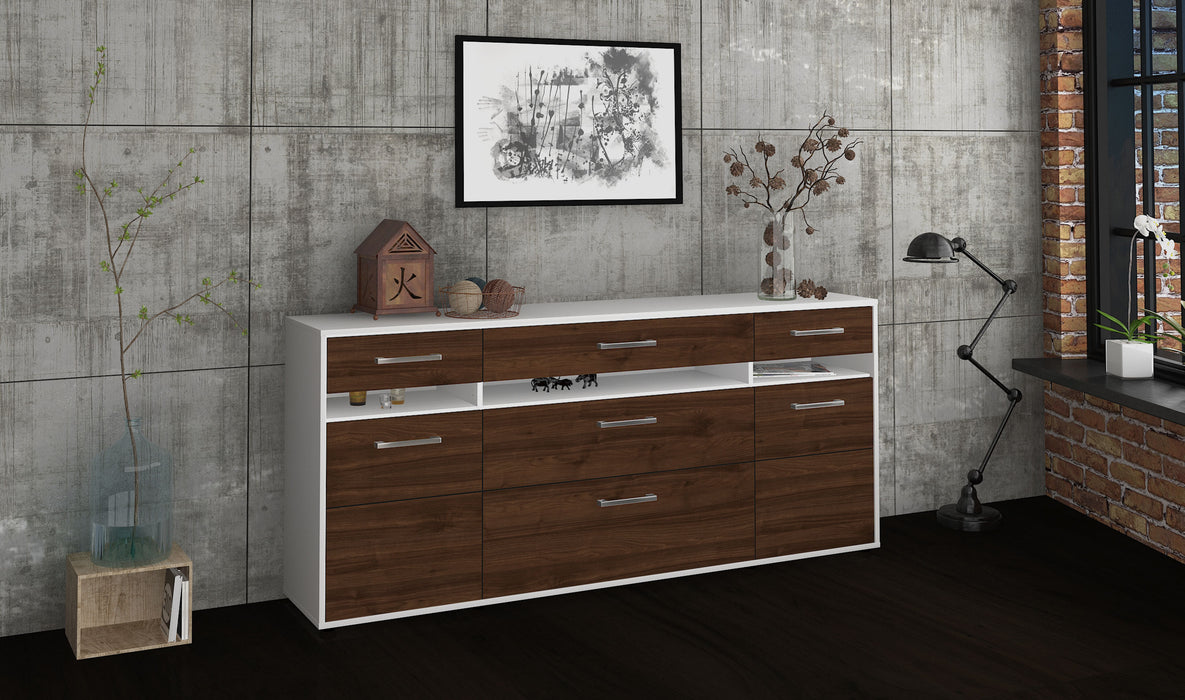 Sideboard Giada, Walnuss Front (180x79x35cm) - Dekati GmbH