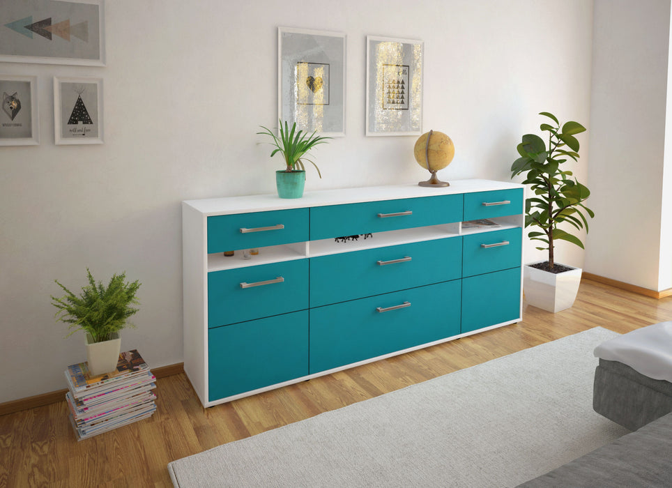 Sideboard Giada, Tuerkis Front (180x79x35cm) - Dekati GmbH