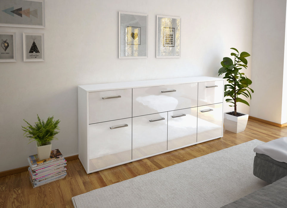 Sideboard Gianna, Weiß Front (180x79x35cm) - Dekati GmbH