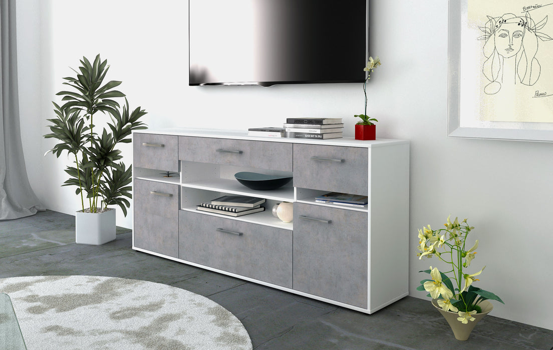 Sideboard Gina, Beton Front (180x79x35cm) - Dekati GmbH