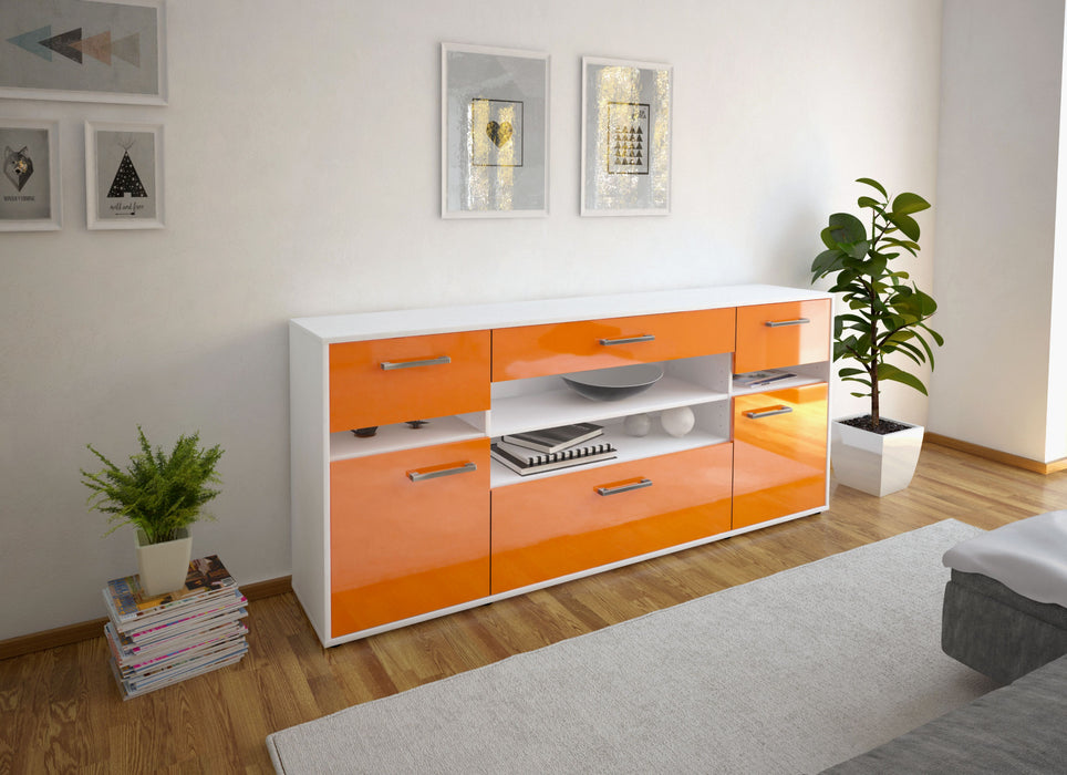 Sideboard Gina, Orange Front (180x79x35cm) - Dekati GmbH