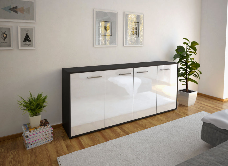 Sideboard Elana, Weiß Front (180x79x35cm) - Dekati GmbH