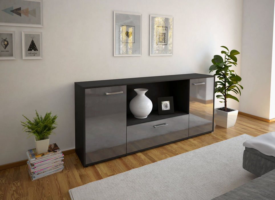 Sideboard Ella, Grau Front (180x79x35cm) - Dekati GmbH