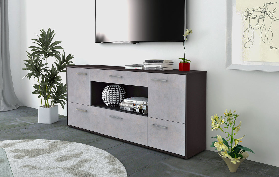 Sideboard Elodie, Beton Front (180x79x35cm) - Dekati GmbH