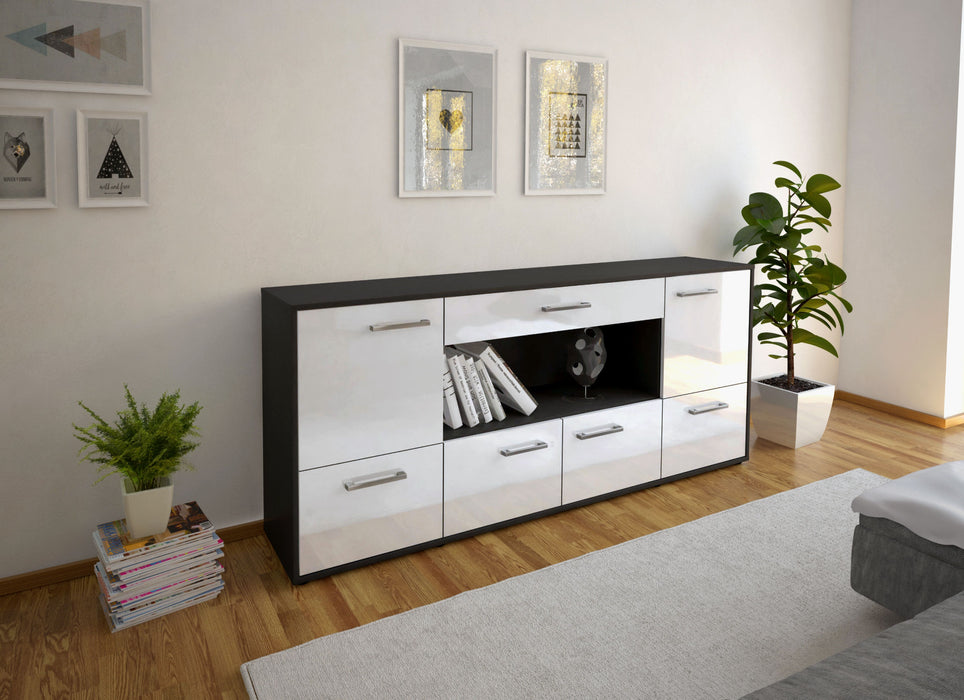 Sideboard ELSA, Weiß Front (180x79x35cm) - Dekati GmbH