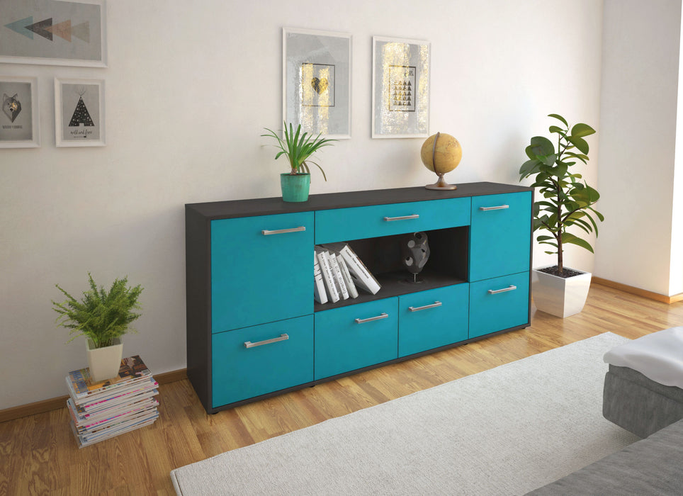 Sideboard ELSA, Tuerkis Front (180x79x35cm) - Dekati GmbH