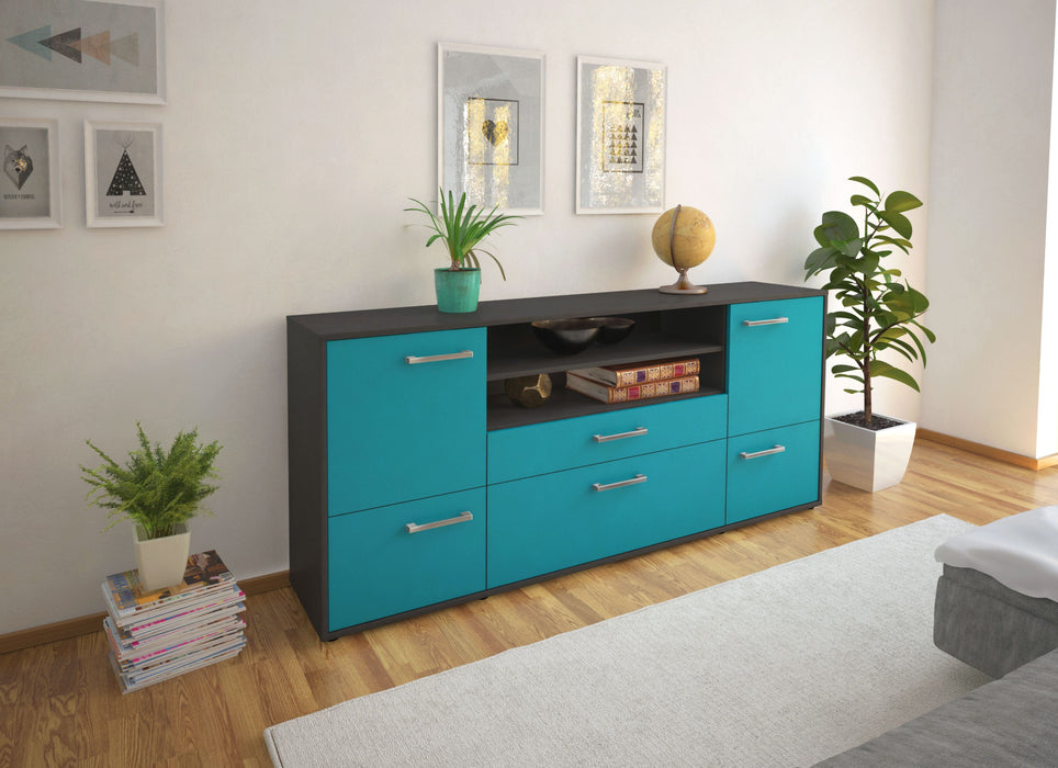 Sideboard Eluana, Tuerkis Front (180x79x35cm) - Dekati GmbH