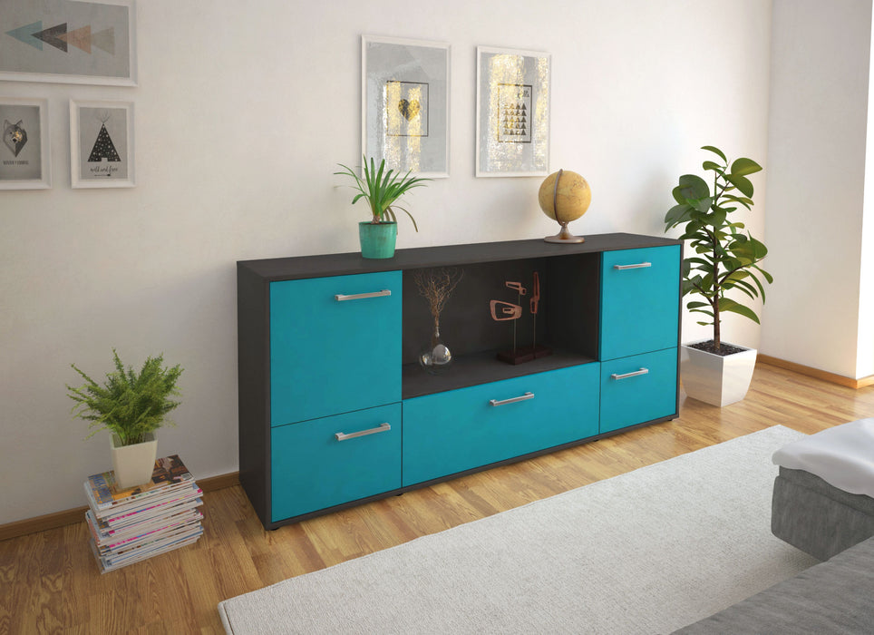 Sideboard Elvezia, Tuerkis Front (180x79x35cm) - Dekati GmbH