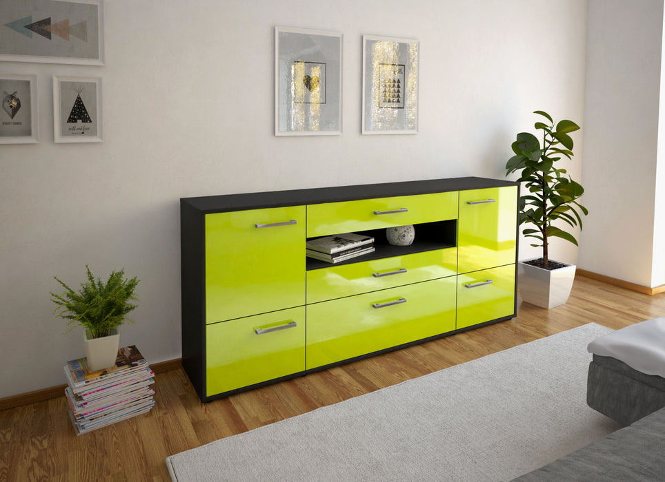 Sideboard Elvira, Gruen Front (180x79x35cm) - Dekati GmbH