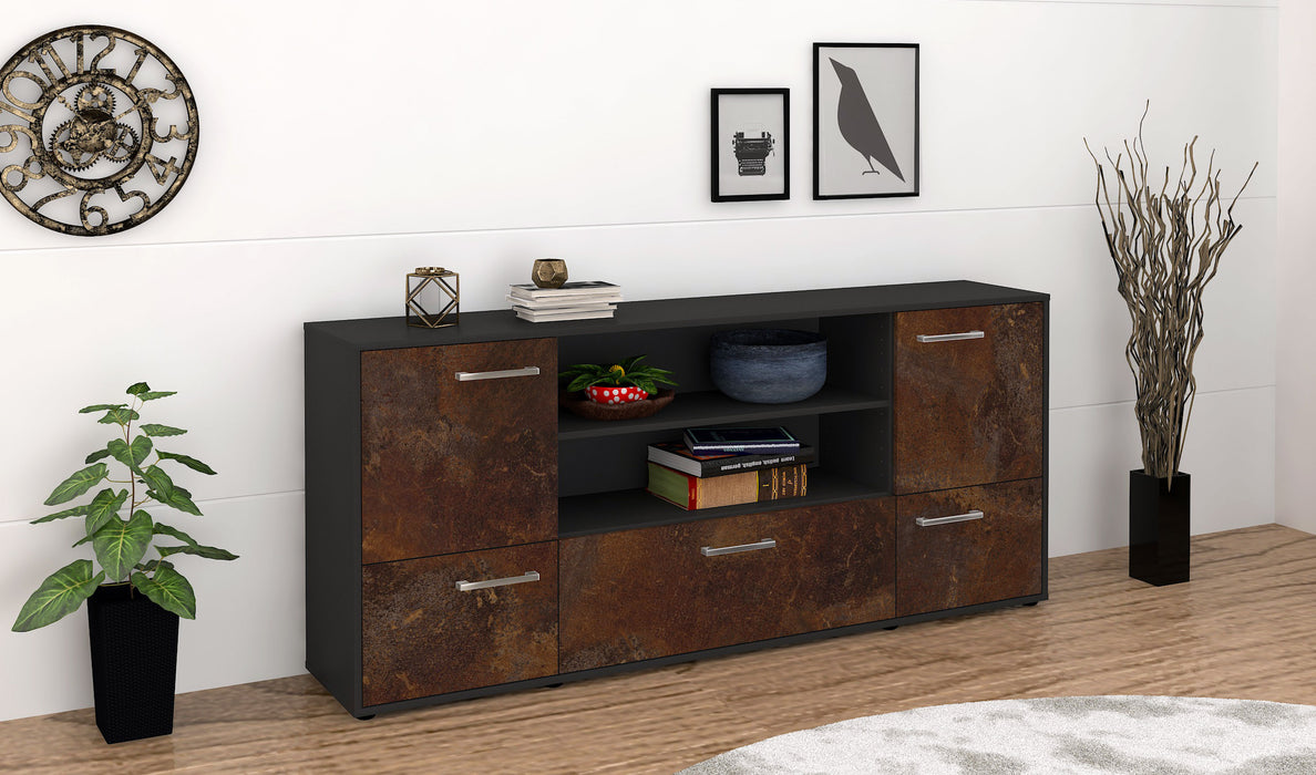 Sideboard Emanuela, Rost Front (180x79x35cm) - Dekati GmbH