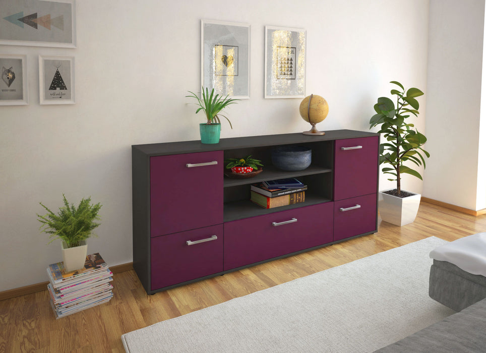 Sideboard Emanuela, Lila Front (180x79x35cm) - Dekati GmbH